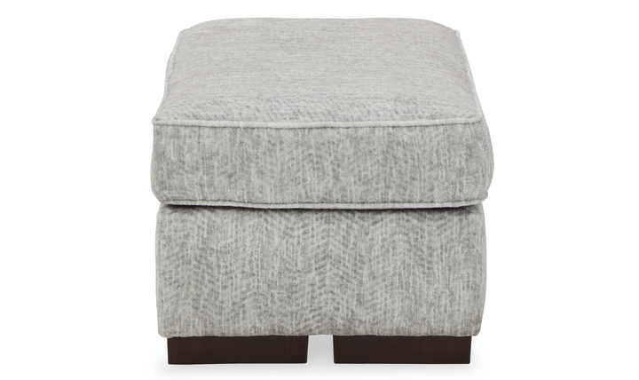 Modern Heritage Mercado Light Gray Fabric Ottoman