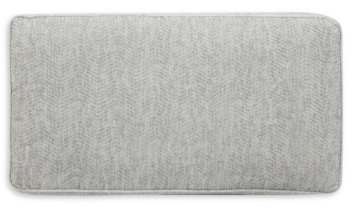 Modern Heritage Mercado Light Gray Fabric Ottoman