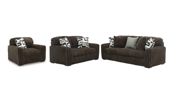 Modern Heritage Midnight-Madness Fabric Living Room Set