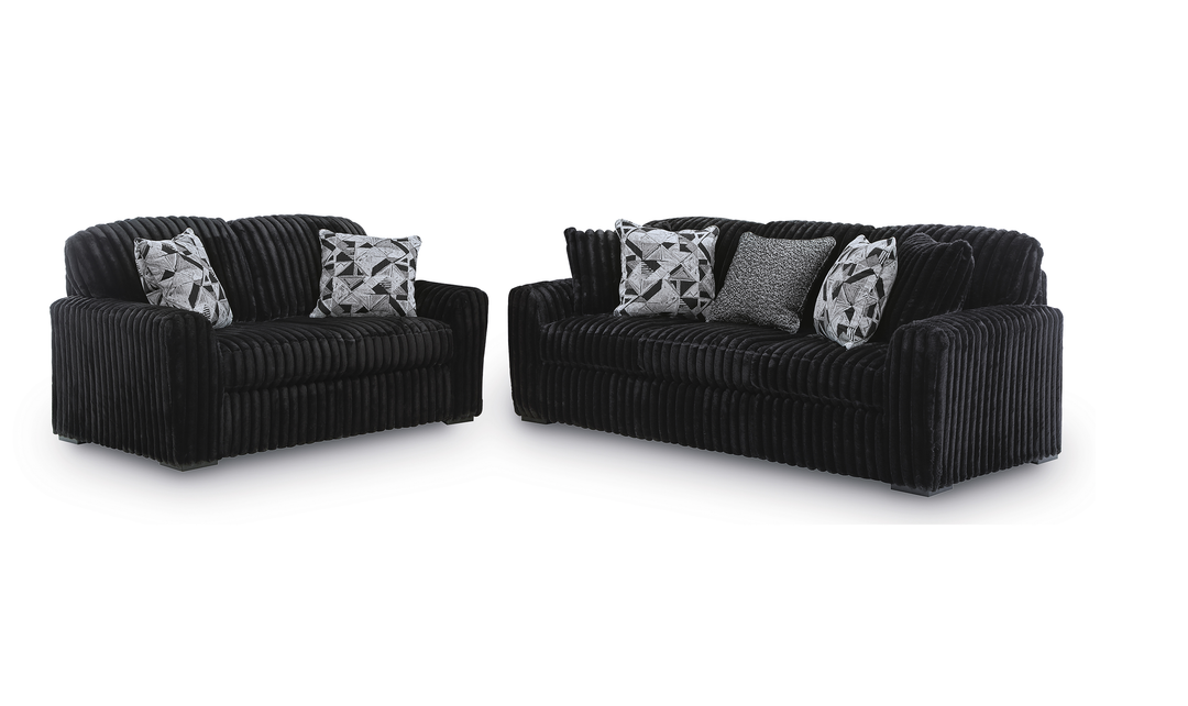 Modern Heritage Midnight-Madness Fabric Living Room Set-Jennifer Furniture
