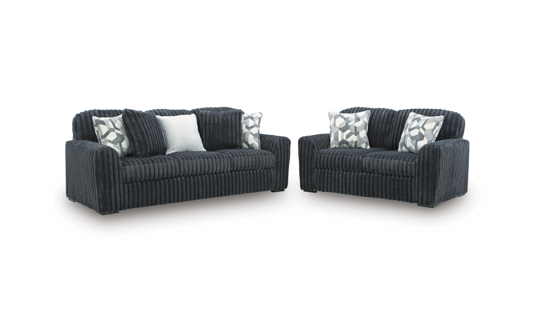 Modern Heritage Midnight-Madness Fabric Living Room Set