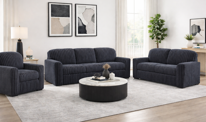 Modern Heritage Midnight-Madness Fabric Living Room Set-Jennifer Furniture