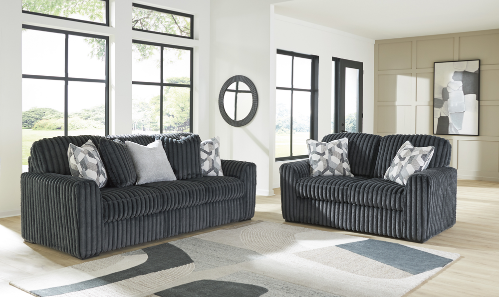 Modern Heritage Midnight-Madness Fabric Living Room Set-Jennifer Furniture
