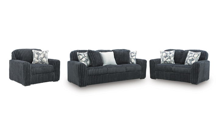 Modern Heritage Midnight-Madness Fabric Living Room Set
