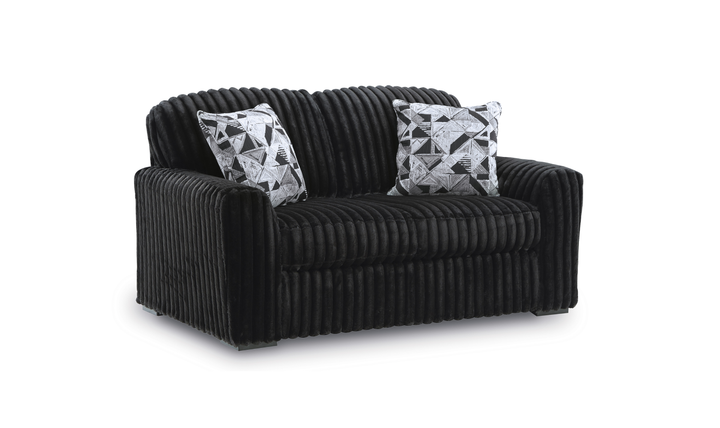Modern Heritage Midnight-Madness Fabric Loveseat - Jennifer Furniture