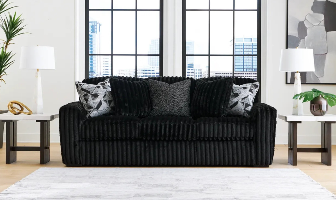 Modern Heritage Midnight-Madness Fabric Sofa
