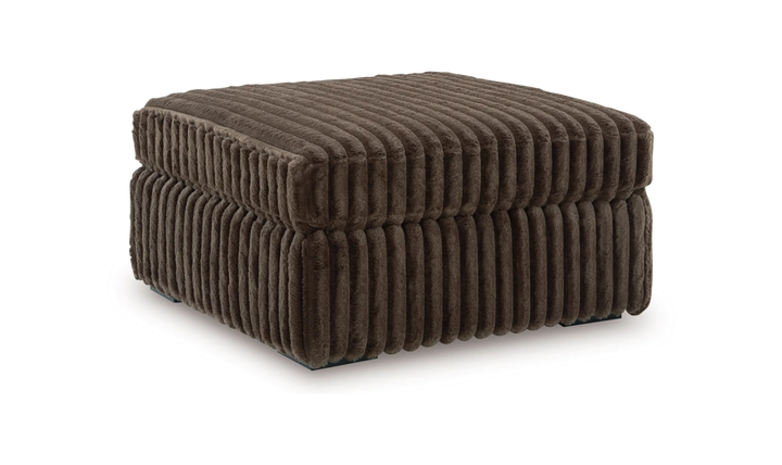 Modern Heritage Oversized Midnight-Madness Accent Ottoman in Fabric
