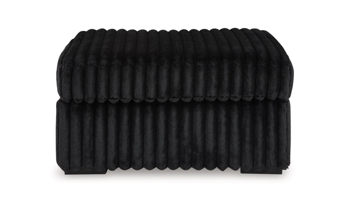 Modern Heritage Oversized Midnight-Madness Accent Ottoman in Fabric
