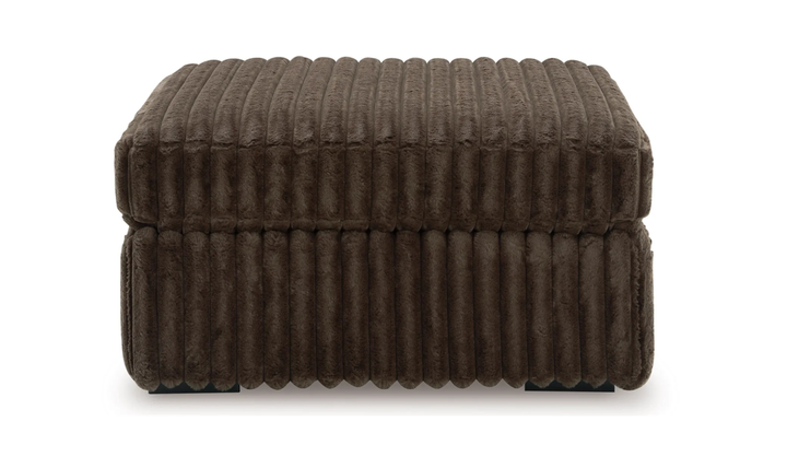 Modern Heritage Oversized Midnight-Madness Accent Ottoman in Fabric