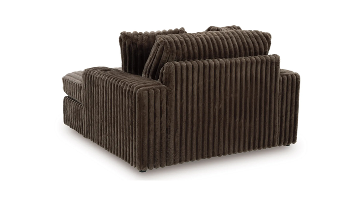 Modern Heritage Midnight-Madness Fabric Oversized Chaise with USB Port