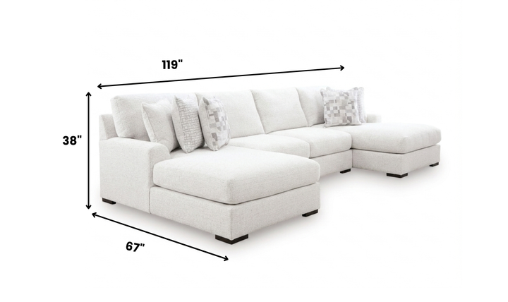 Modern Heritage Misty-Lakes 3-Piece Double Chaise Sectional Sofa-jennifer