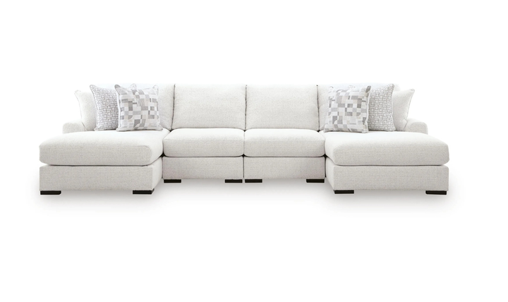 Modern Heritage Misty-Lakes 4-Piece Double Chaise Sectional Sofa-jennifer