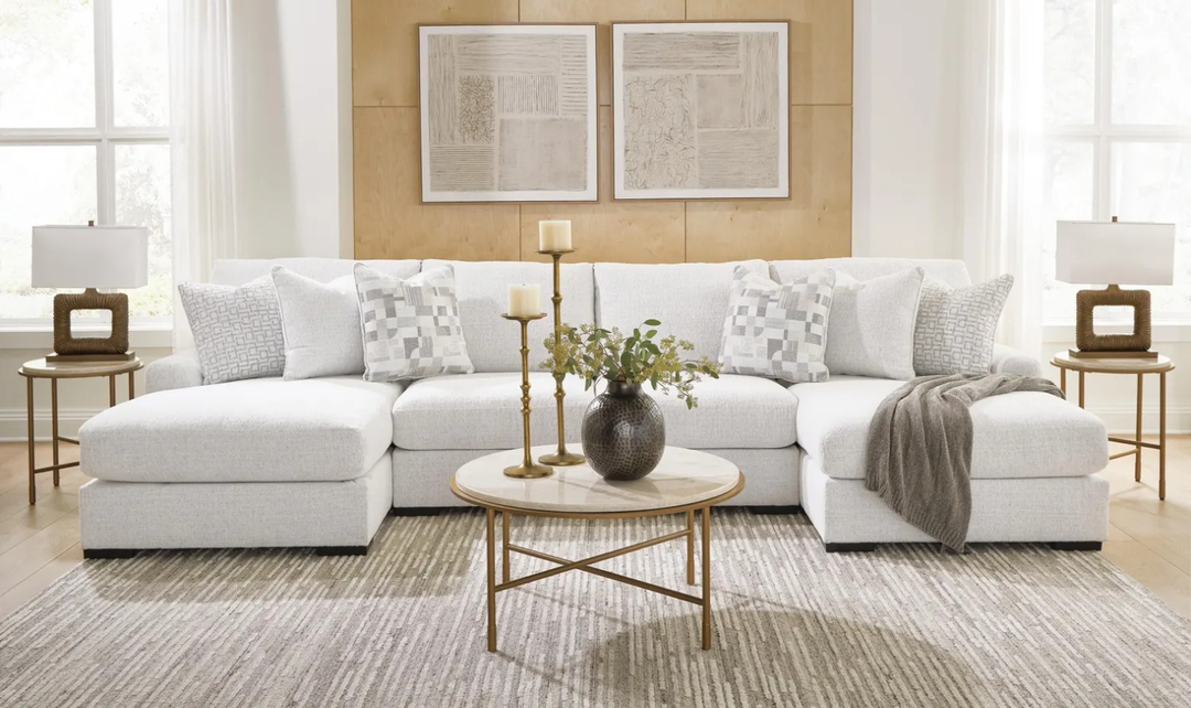 Modern Heritage Misty-Lakes 4-Piece Double Chaise Sectional Sofa-jennifer