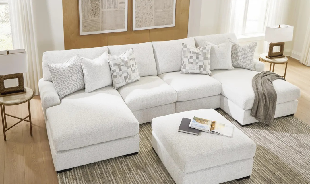 Modern Heritage Misty-Lakes 4-Piece Double Chaise Sectional Sofa-jennifer