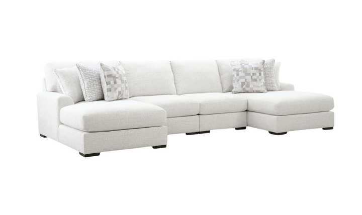 Modern Heritage Misty-Lakes 4-Piece Double Chaise Sectional Sofa-jennifer
