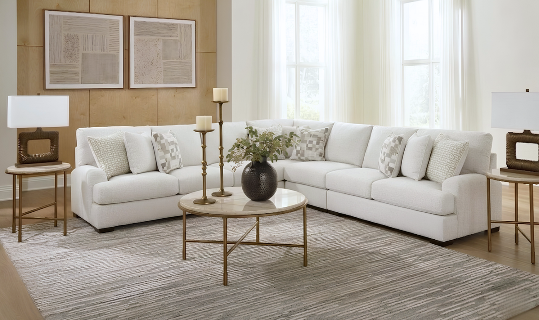 Modern Heritage Misty-Lakes 5-Piece Sectional Sofa-Jennifer