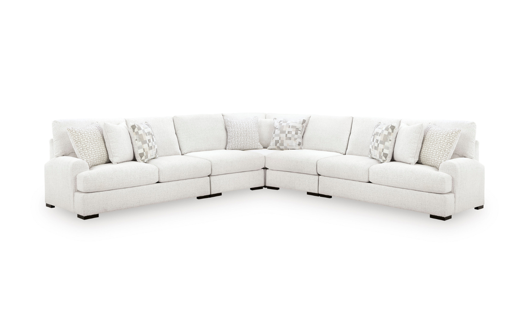 Modern Heritage Misty-Lakes 5-Piece Sectional Sofa-Jennifer