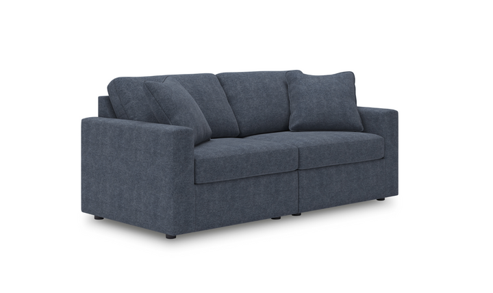 Modern Heritage Modmax Fabric Sectional Sofa with Throw pillows