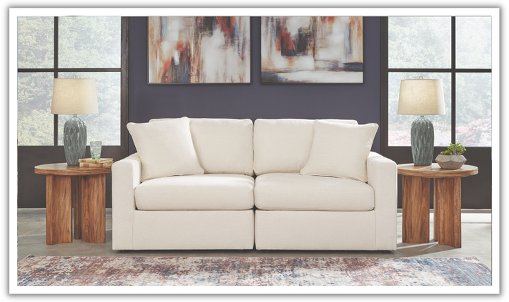 Modern Heritage Modmax Fabric Sectional Sofa with Throw pillows