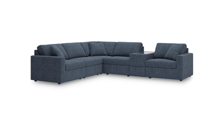 Modern Heritage Modmax 6-Piece Sectional with Storage Console