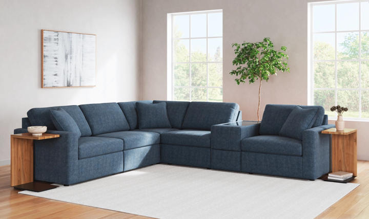 Modern Heritage Modmax 4-Seater Sectional with Storage Console-jennifer furniture
