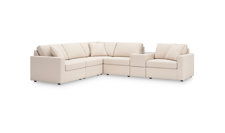 Modern Heritage Modmax 4-Seater Sectional with Storage Console-jennifer furniture