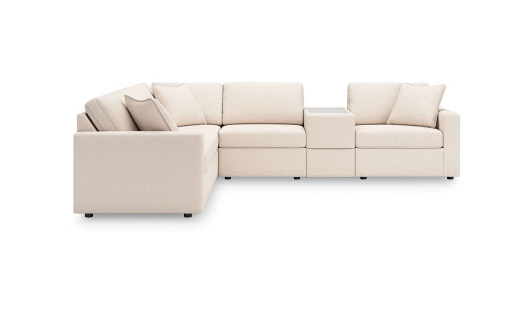 Modern Heritage Modmax 6-Piece Sectional with Storage Console