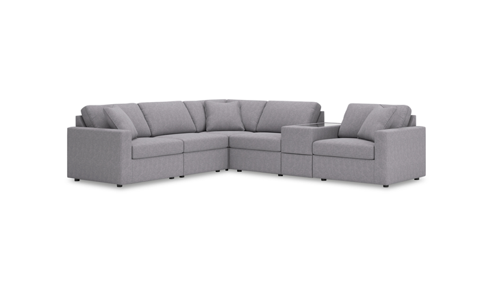Modern Heritage Modmax 6-Piece Sectional with Storage Console