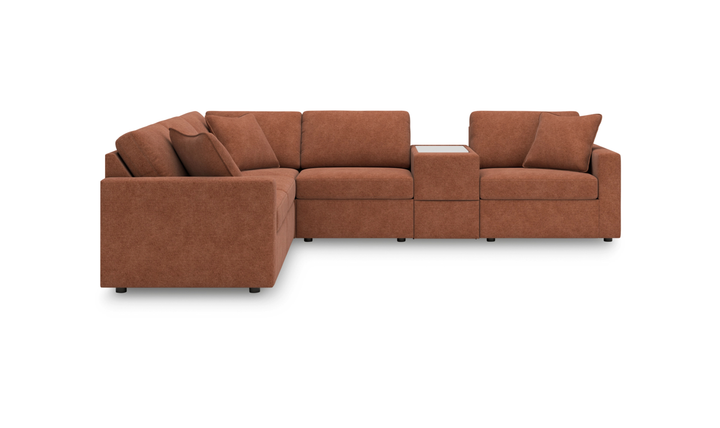 Modern Heritage Modmax 6-Piece Sectional with Storage Console