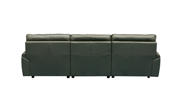 Klaussner Sky leather Sectional Sliding Seats Sofa