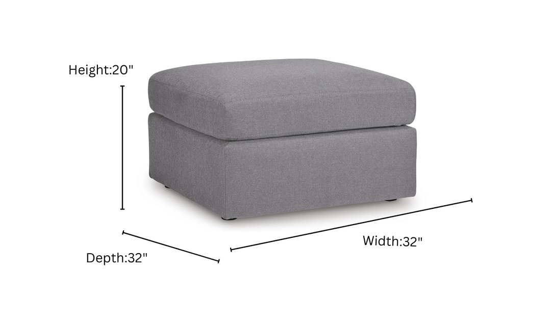 Modern Heritage Modmax Oversized Accent Fabric Ottoman-Jennifer Furniture