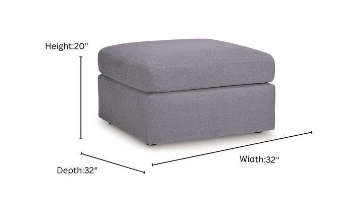 Modern Heritage Modmax Oversized Accent Fabric Ottoman-Jennifer Furniture
