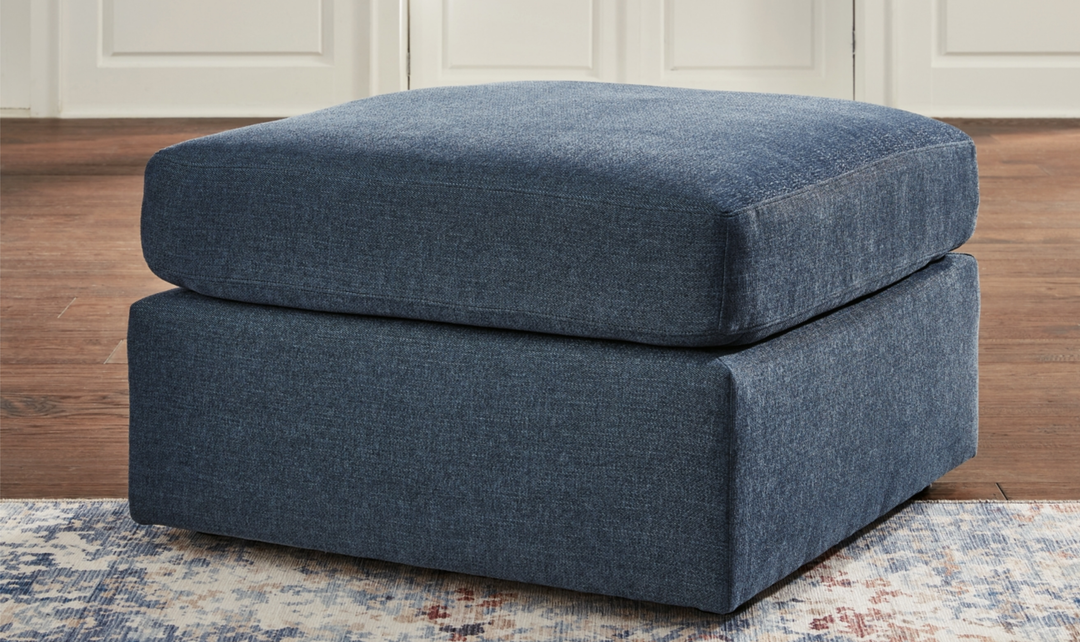 Modern Heritage Modmax Oversized Ink Fabric Accent Ottoman-Jennifer furniture