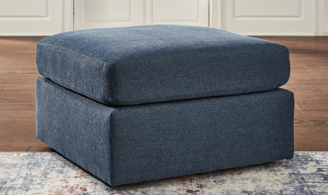 Modern Heritage Modmax Oversized Ink Fabric Accent Ottoman-Jennifer furniture