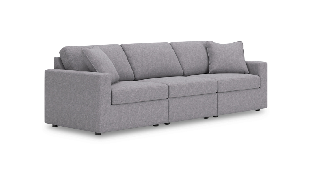 Modern Heritage Modmax Fabric Sectional Sofa with Throw pillows