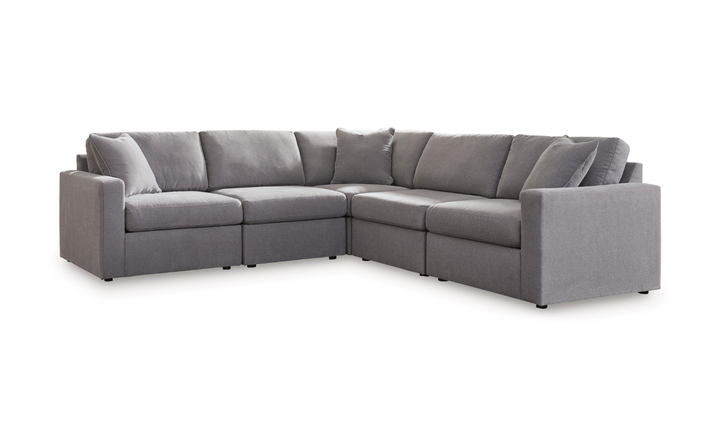 Modern Heritage Modmax Fabric Sectional Sofa with Throw pillows