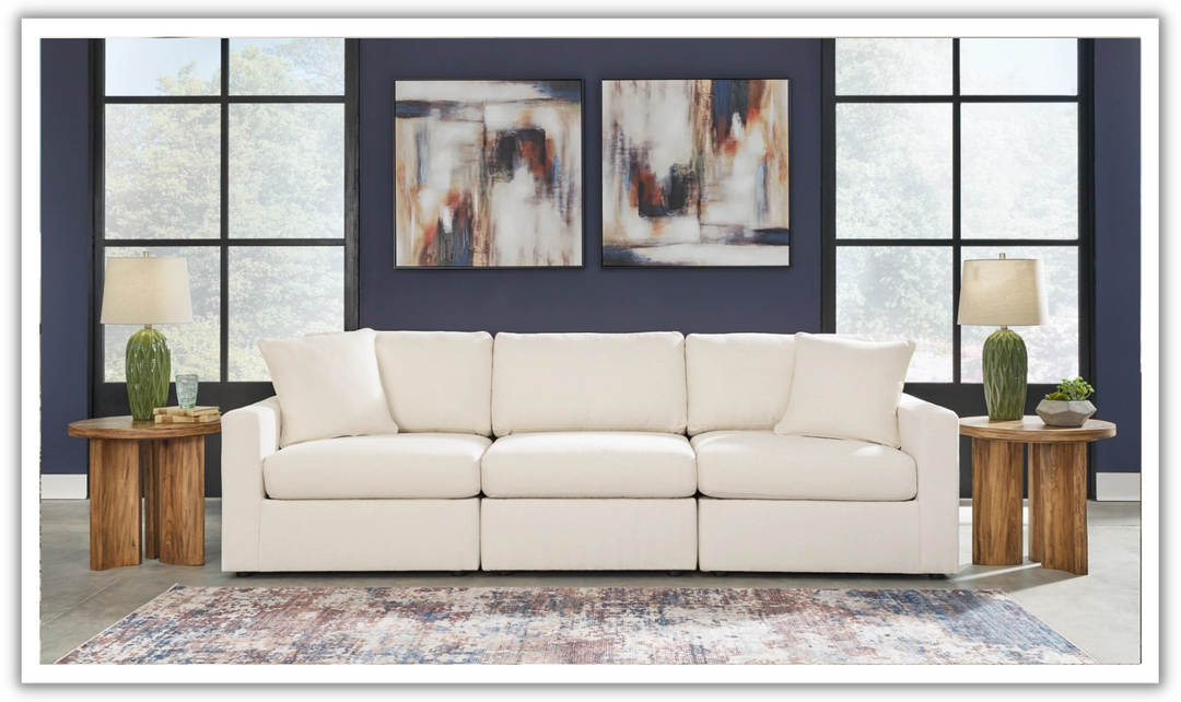 Modern Heritage Modmax Fabric Sectional Sofa with Throw pillows