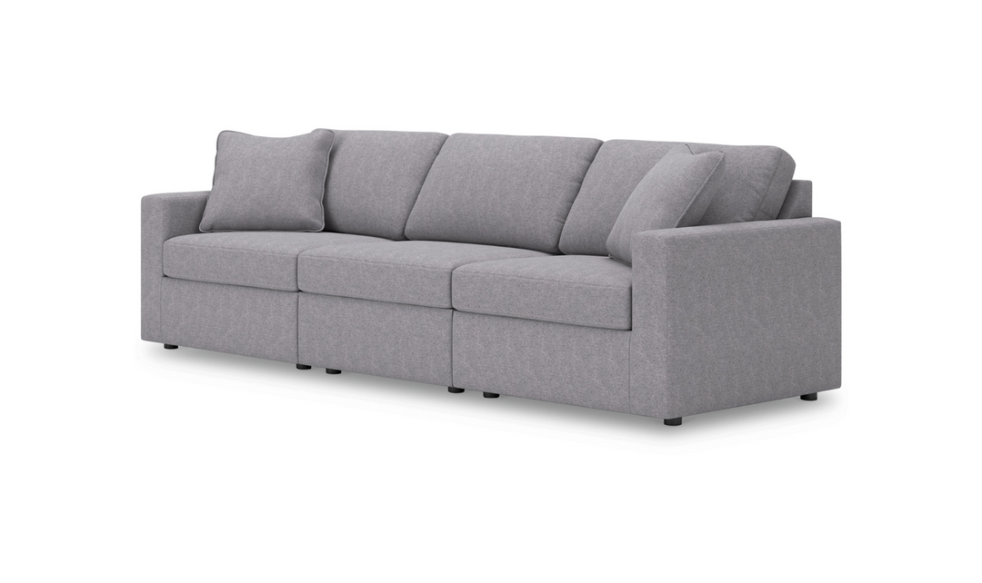 Modern Heritage Modmax Fabric Sectional Sofa with Throw pillows