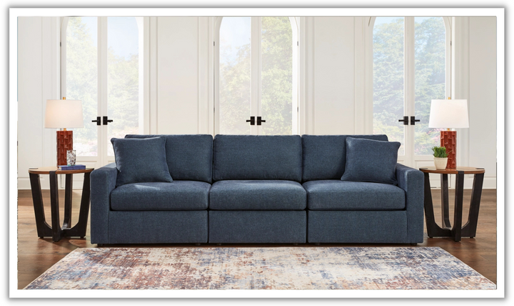 Modern Heritage Modmax Fabric Sectional Sofa with Throw pillows