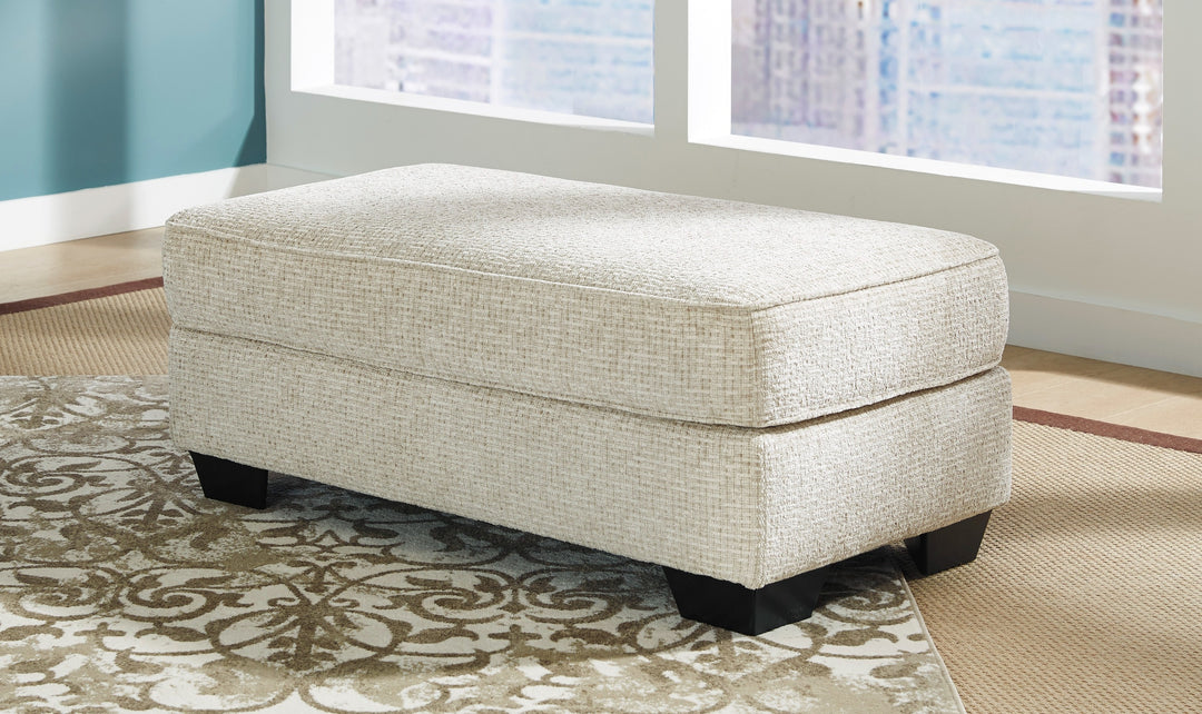 Modern Heritage Monaghan Sandstone Fabric Ottoman-Jennifer Furniture