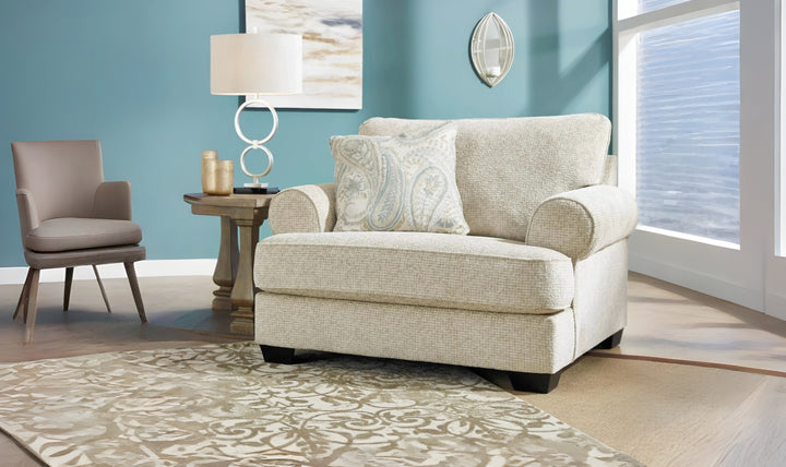 Modern Heritage Monaghan Sandstone Fabric Oversized Chair-Jennifer Furniture