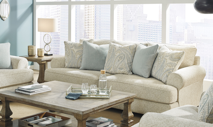 Modern Heritage Monaghan Sandstone Fabric Sofa