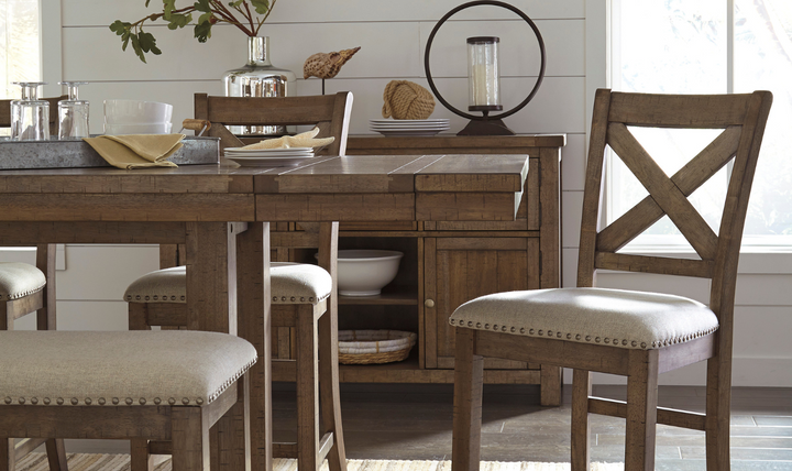 Ashley  Moriville Rectangular Dining Set in Brown-Jennifer Furniture