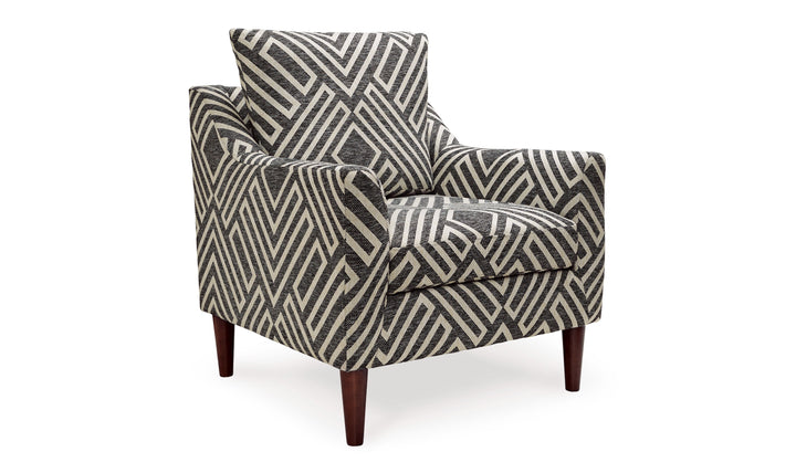 Modern Heritage Morrilton Nuvella Rectangular Accent Chair-Jennifer Furniture