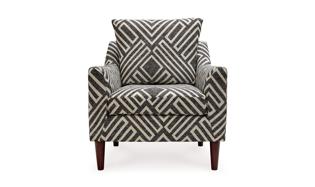 Modern Heritage Morrilton Nuvella Rectangular Accent Chair-Jennifer Furniture