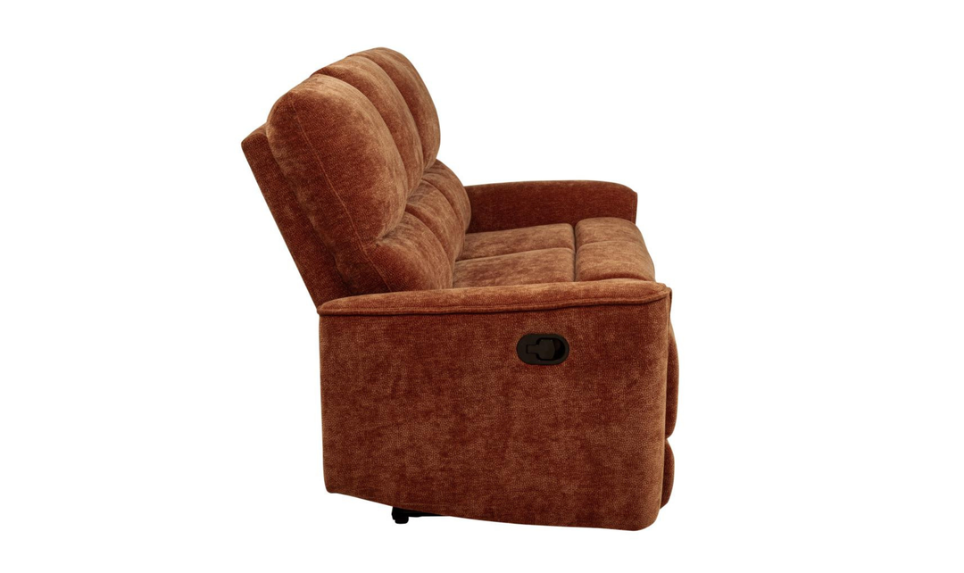 Modern Heritage Navarro Chenille Fabric Manual Reclining Sofa