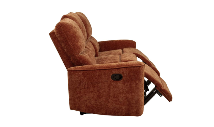 Modern Heritage Navarro Chenille Fabric Manual Reclining Sofa