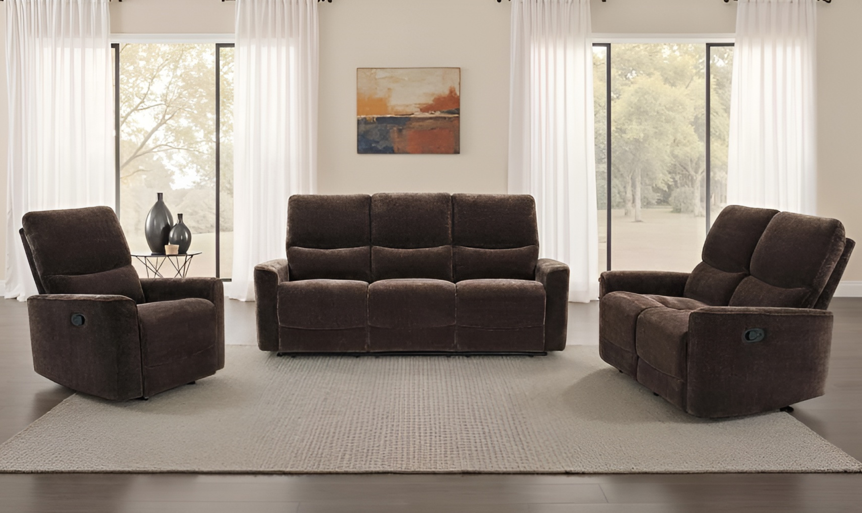 Navarro Fabric Motion Reclining Living Room Set