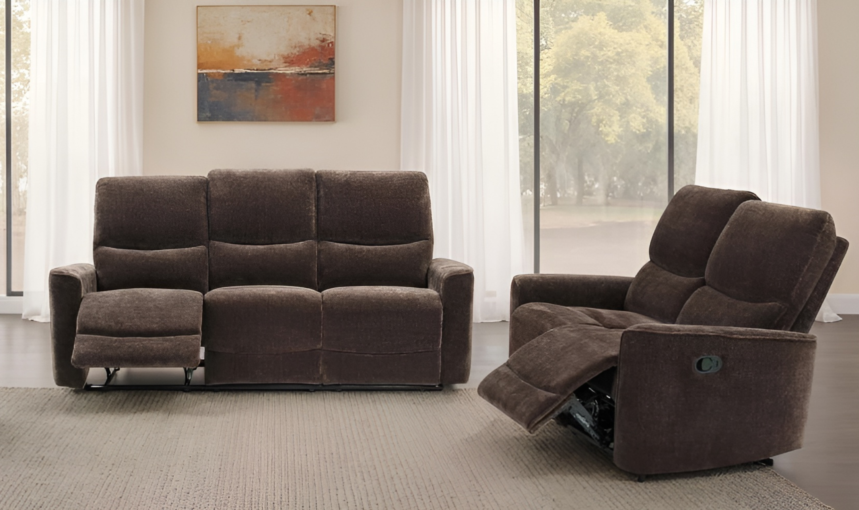 Navarro Fabric Motion Reclining Living Room Set