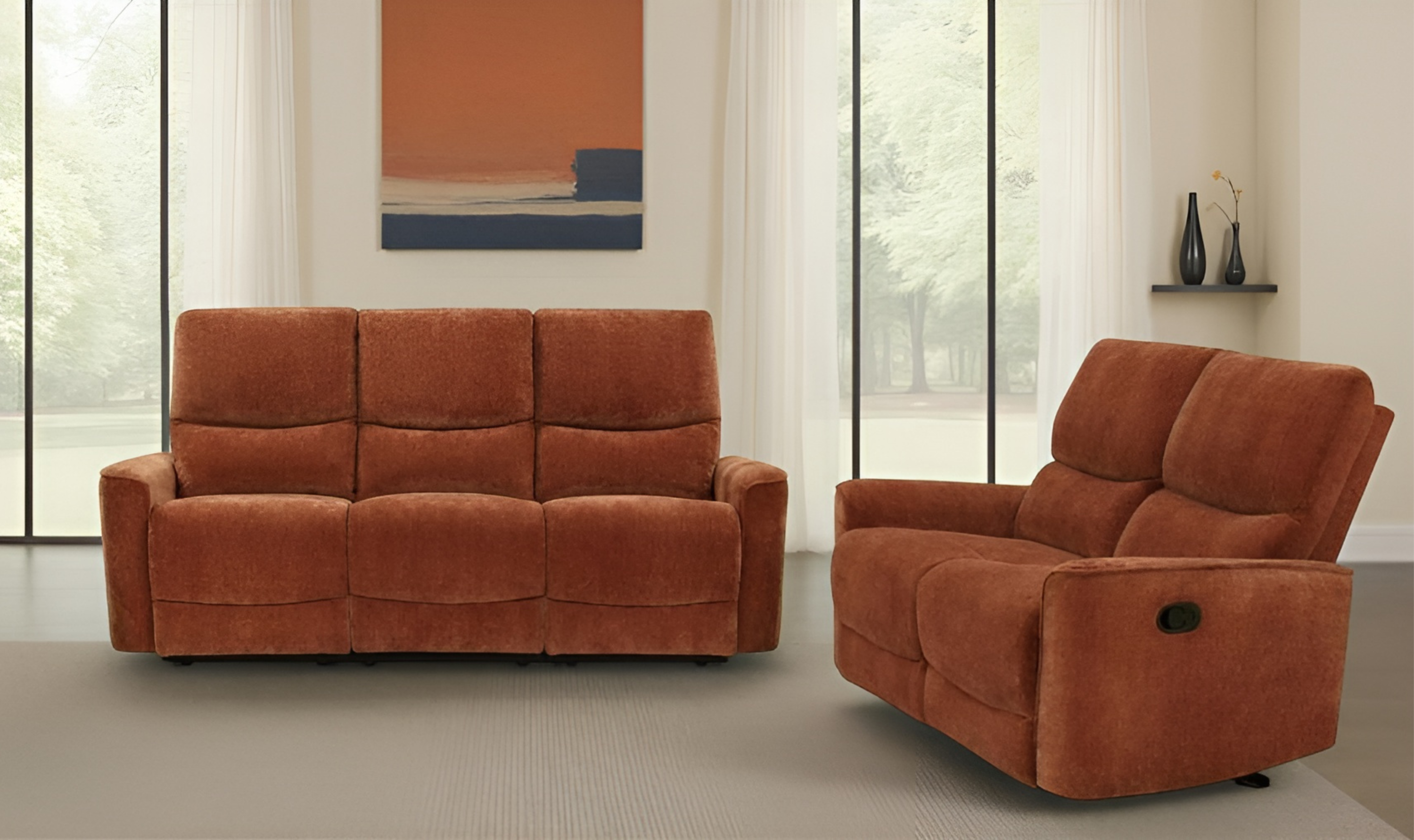 Navarro Fabric Motion Reclining Living Room Set